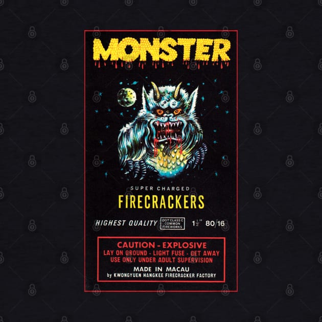 Vintage Monster Firecrackers by namelessshape